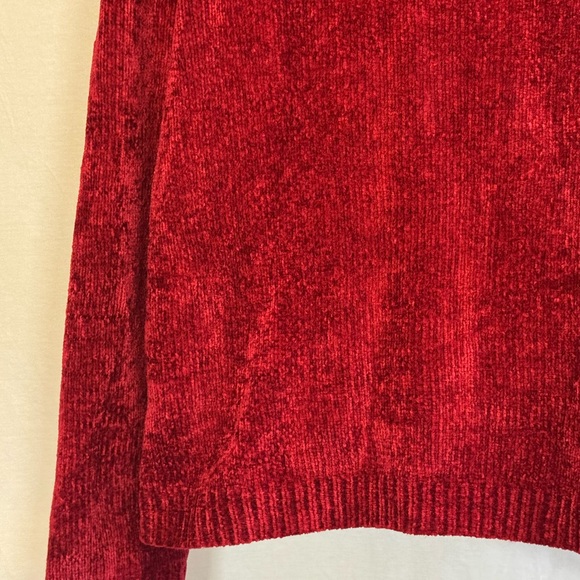 B-26 Alfred Dunner Red Long Sleeve Mock Turtle neck Sweater Size S - Picture 9 of 15